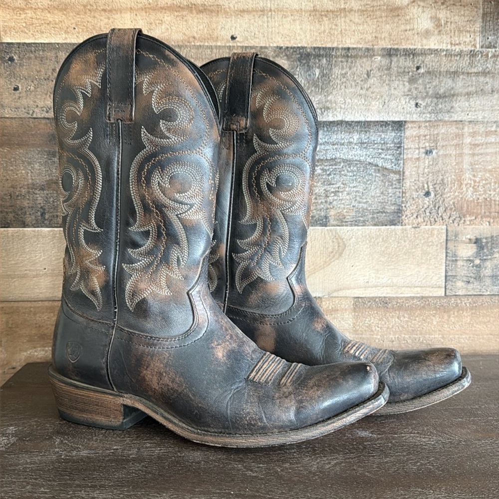 Mens Ariat 10015384 Lawless Square Toe Western Cowboy Buckaroo Punchy Boots